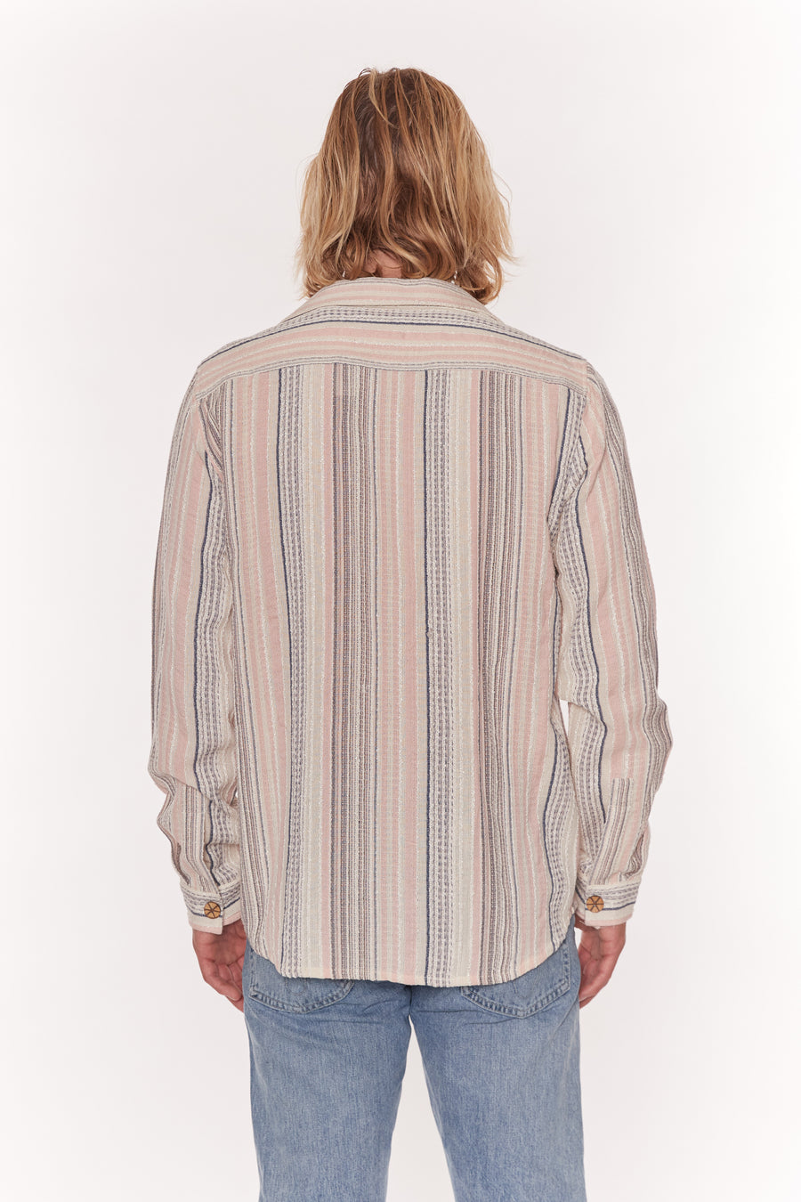 Bellagio Long Sleeve Ikat Print Shirt