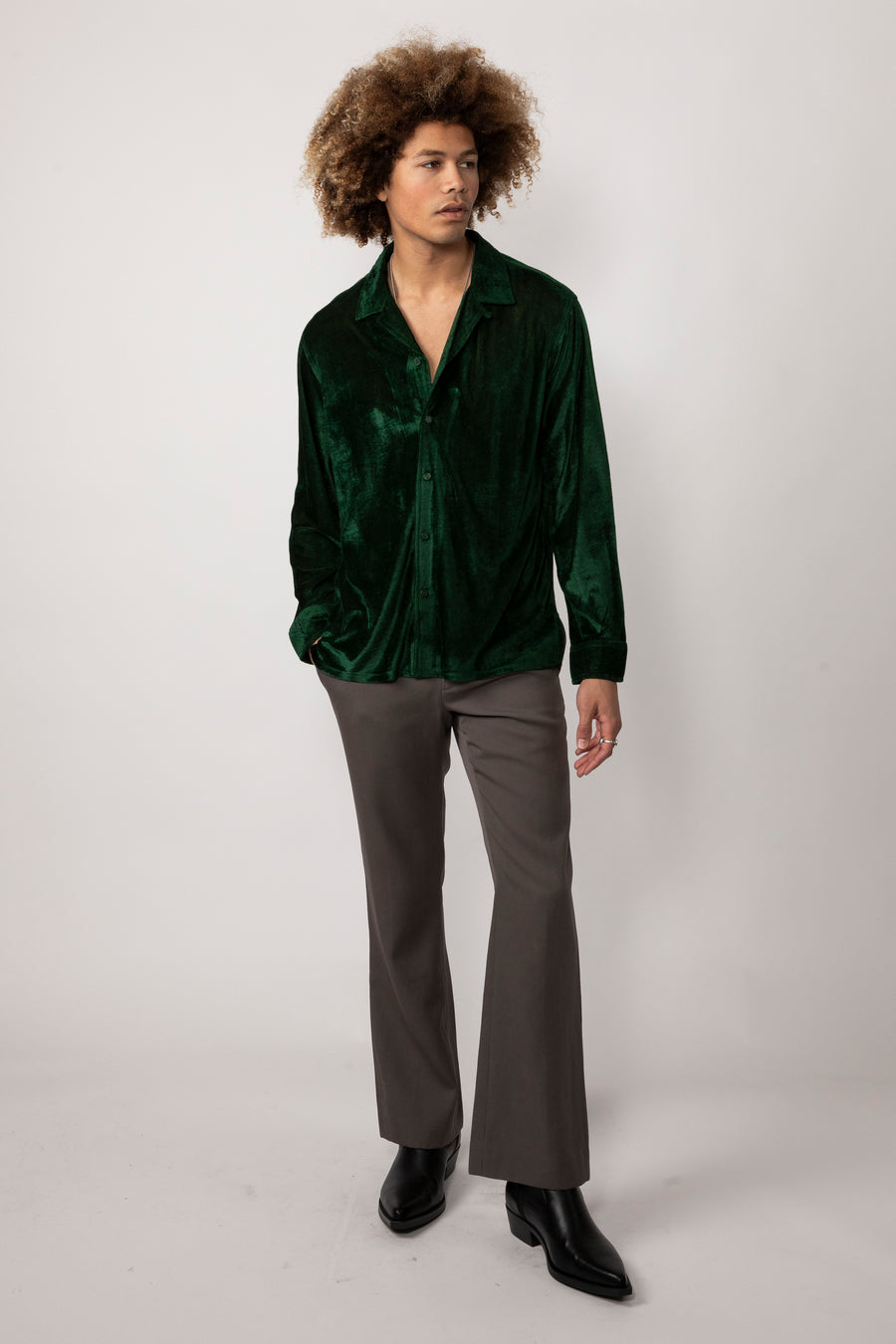 Hemang Velvet L/S Button Up Shirt