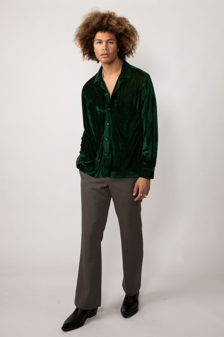 Hemang Velvet L/S Button Up Shirt