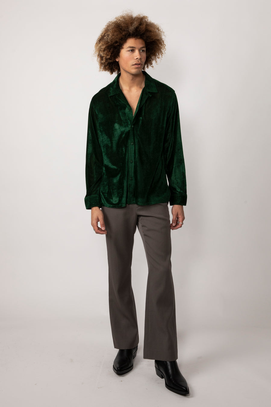 Hemang Velvet L/S Button Up Shirt