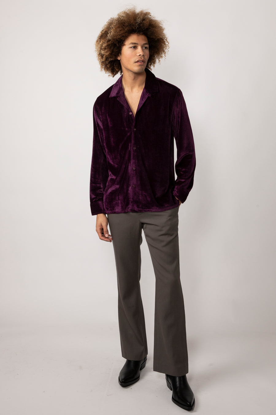 Hemang Velvet L/S Button Up Shirt