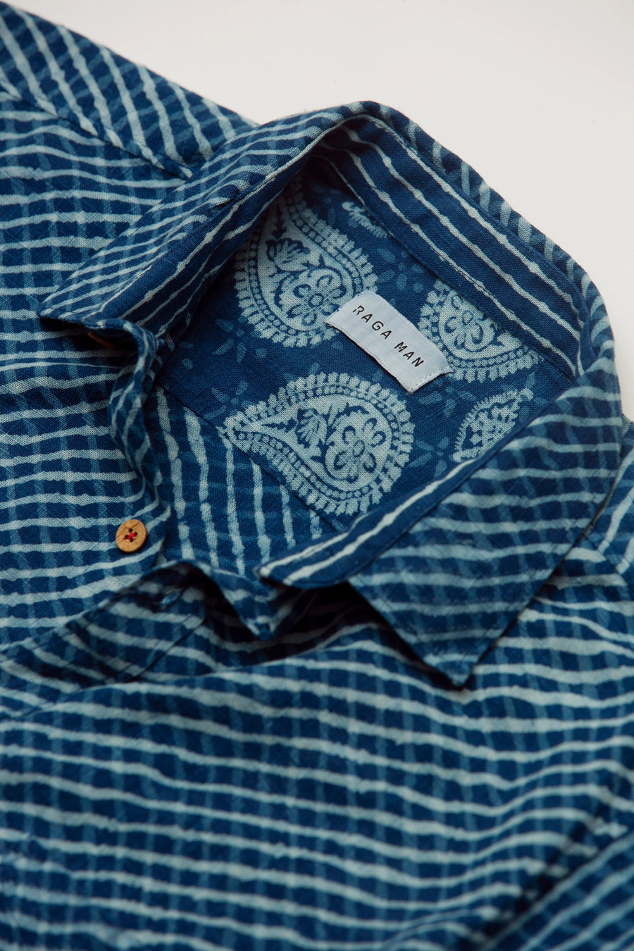 Daro Indigo Short Sleeve Button Down