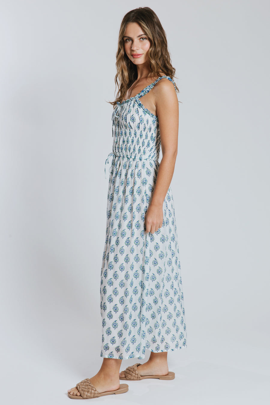 Mahi Smocked Midi Dress