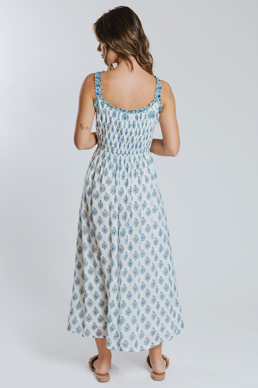 Mahi Smocked Midi Dress