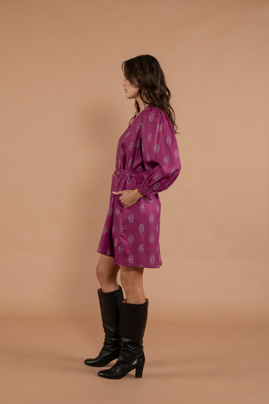 Jhansi L/S Short Tie Dress