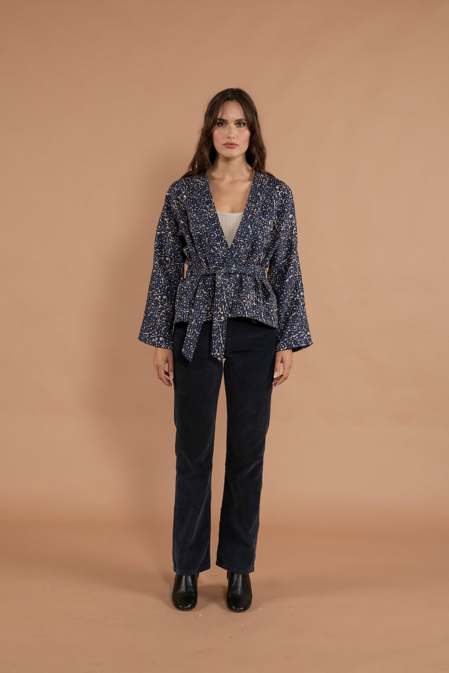 Divya Quilted Kimono Jacket