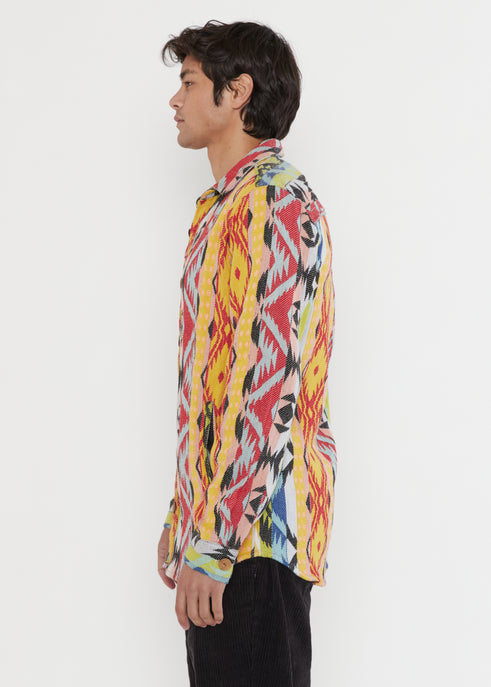 Zain Button Up Printed Jacket