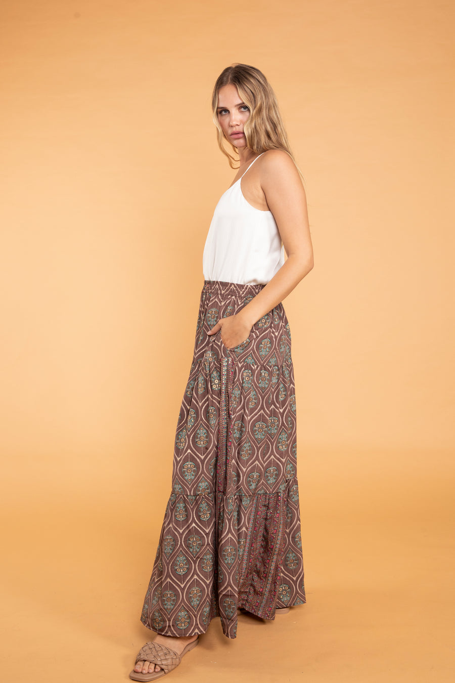 Asmee Maxi Tiered Skirt