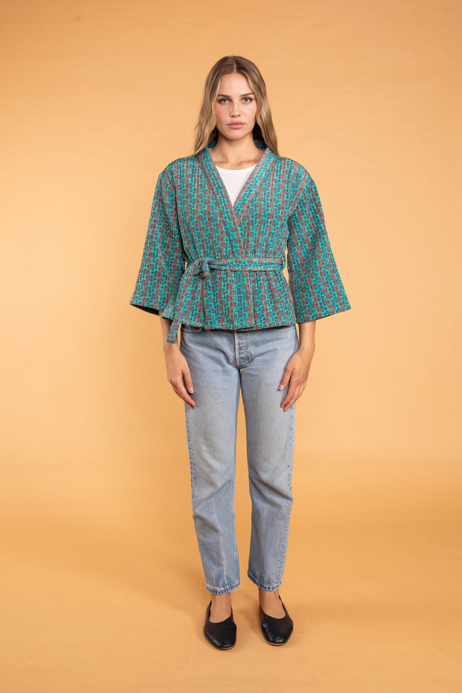 Sharvi Quilted Kimono Jacket