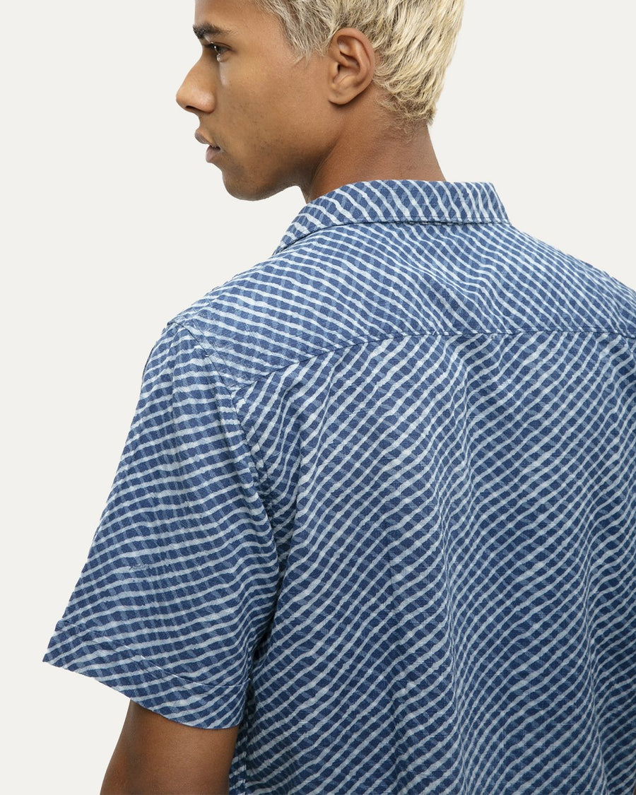 Daro Indigo Short Sleeve Button Down