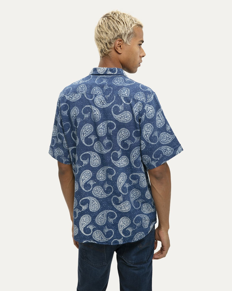 Indikon Indigo Short Sleeve Button Down