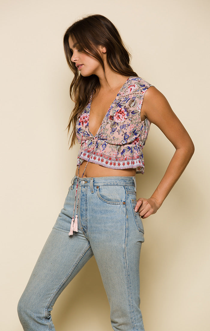 Victoria Sleeveless Crop Top