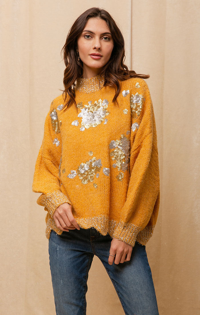 Jacqueline Mock Neck Sweater